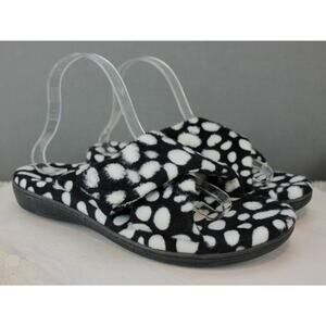 Orthoheel Orthotic Slippers Womens 9 Black Comfort Support